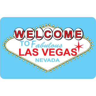 Las Vegas  Nevada   Blue Welcome Sign Sticker
