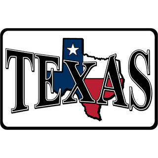 Texas   State Shape Rectangle Sticker