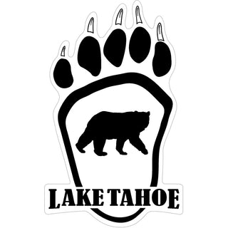 Lake Tahoe   Bear Paw Sticker