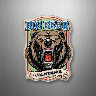 Big Bear  California   Snarling Bear 3D Magnet