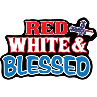 Red White and Blessed Sticker