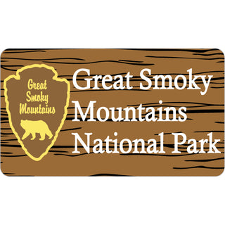 Great Smoky Mountains National Park   Arrowhead Wood Sticker