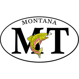 Montana   Yellow Trout Euro Sticker