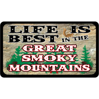 OK4 Life Is Best Great Smoky Mtns Sticker