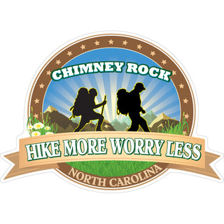 Chimney Rock NC Hike More Worry Less Sticker