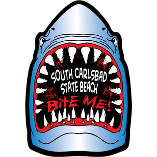 South Carlsbad State Beach Bite Me Shark Sticker