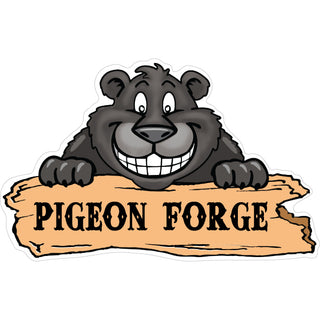 Pigeon Forge   Smiling Bear Sticker