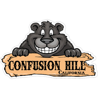 Confusion Hill Gift Shop   Smiling Bear Sticker