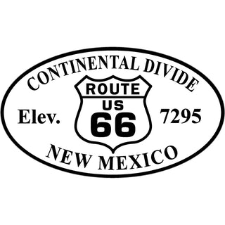 Continental New Mexico   Route 66 Euro Oval Sticker