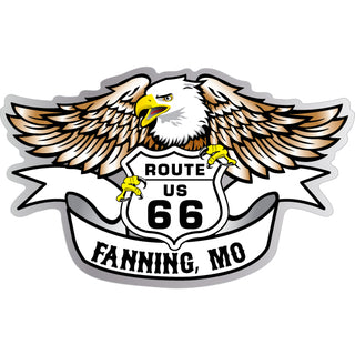 FANNING mo eagle HORIZANTAL r66 Sticker