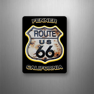 Fenner  California Route 66 rusty sign Flexible Magnet