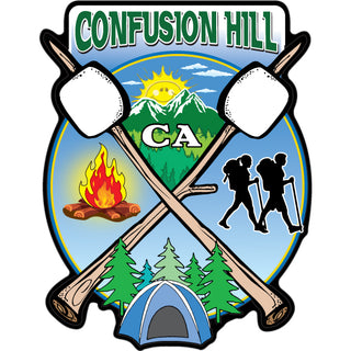 OK4 Confusion Hill  CA Camping Crossing Marshmellow Sticker