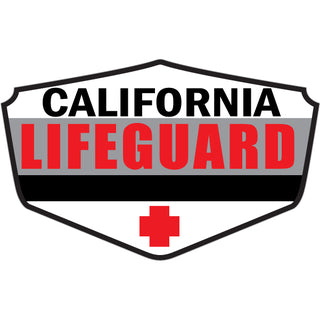 California Lifeguard Shield Sticker