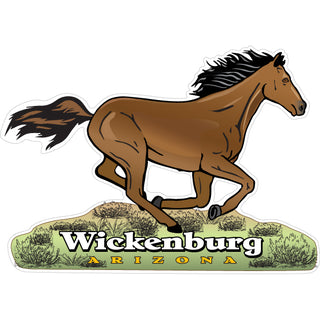 Wickenburg  AZ   Galloping Horse Sticker