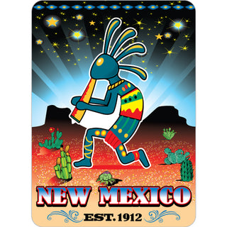 New Mexico   Kokopelli Starry Night Sticker