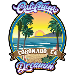 Coronado  CA   California Dreamin Sticker