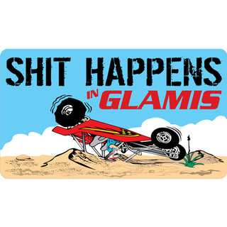 Glamis  Shit Happens Sticker