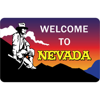 Nevada   Welcome Miner Sunset Sticker
