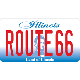 OK4 ROUTE 66 Illinois License Plate Sticker