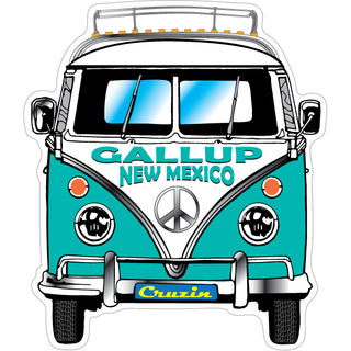 Gallup  New Mexico   Bus Front View Sticker