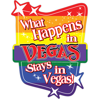Vegas   Rainbow What Happens In Sticker