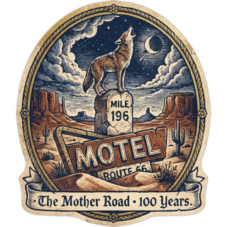 MOTHER ROAD COYOTE Sticker