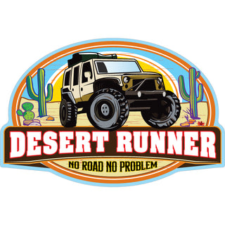 Novelty   Desert Runner Jeep Sticker