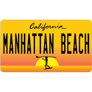 Manhattan Beach   Endless Summer License Plate Sticker