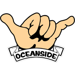 Oceanside   Hang Loose Hand Sticker