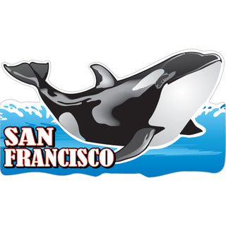 OK4 San Francisco Orca Whale Sticker