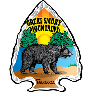 OK4 Smoky Mountains TN Arrowhead Bear Sticker