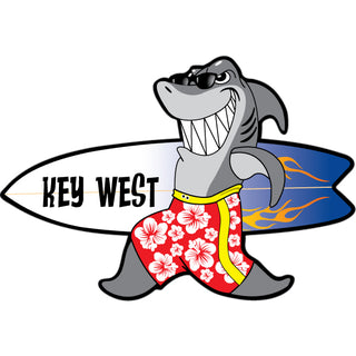 OK3 Key West Shark Surfboard Sticker
