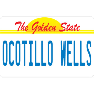 Ocotillo Wells   California License Plate Sticker