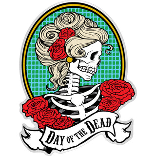 Day Of The Dead   Catrina Side View Sticker