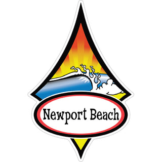 Newport Beach   Diamond Wave Sticker