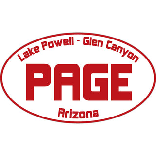 OK4 Page Kimberly Oval Lake Powell Glen Canyon AZ Sticker