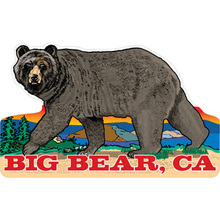 Big Bear  CA   Walking Brown Bear Sticker