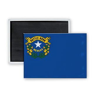 Nevada Nevada Flag Rectangle Badge Magnet