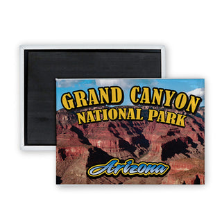 Grand Canyon National Park  Arizona   Phot Oval with Banner Rectangle Badge Magnet