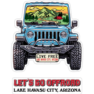 Lake Havasu City  Arizona   Off Road Jeep Sticker