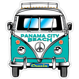 OK4 Panama City Beach Bus Front View Sticker