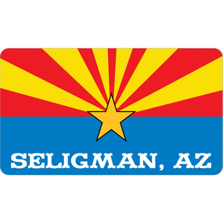 Seligman AZ Arizona Flag Sticker