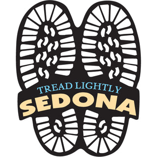 Sedona Bootprint Tread Lightly Sticker