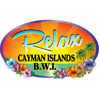 Cayman Islands B.W.I RELAX Sticker