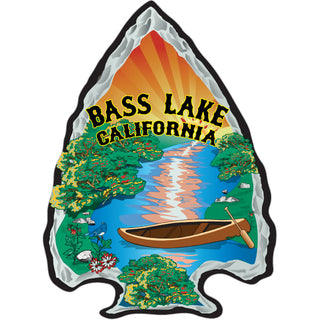 Bass Lake  CA   Canoe Arrowhead Sticker