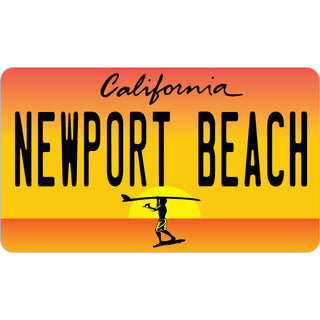 Newport Beach  California   Endless Summer License Plate Sticker