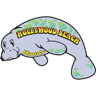 OK3 Hollywood Beach FL Manatee Sticker