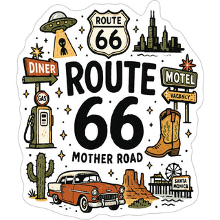 MOTHER ROAD ICONS Sticker