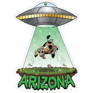 Arizona   Cow Abduction Sticker