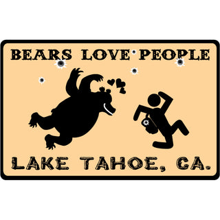 OK4 Lake Tahoe CA Bears Love People Sticker